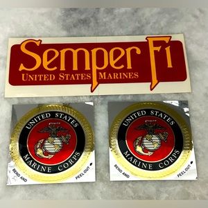 Vintage U.S. Marine Corps (USMC) Stickers